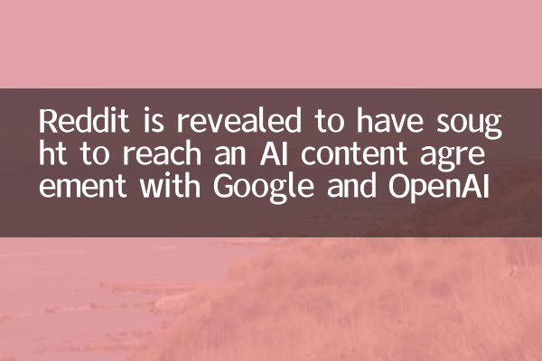 Redditは、GoogleおよびOpenaiとのAIコンテンツ契約に到達しようとしたことが明らかになりました